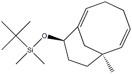 (7S,10R)-10-(tert-Butyldimethylsiloxy)-7-methylbicyclo[5.3.1]undeca-1,5-diene Struktur