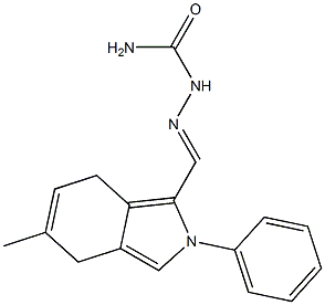 1-[(4,7-Dihydro-5-methyl-2-phenyl-2H-isoindol-1-yl)methylene]semicarbazide Struktur