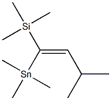 (Z)-1-(Trimethylsilyl)-1-(trimethylstannyl)-3-methyl-1-butene Struktur