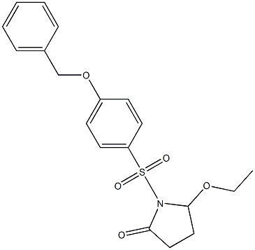 5-Ethoxy-1-[[4-(benzyloxy)phenyl]sulfonyl]pyrrolidin-2-one Struktur