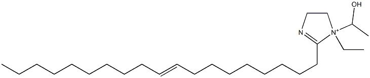 1-Ethyl-1-(1-hydroxyethyl)-2-(9-nonadecenyl)-2-imidazoline-1-ium Struktur