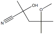 2-Hydroxy-4-methoxy-2,4-dimethylvaleronitrile Struktur