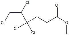 4,4,5,6-Tetrachlorocaproic acid methyl ester Struktur