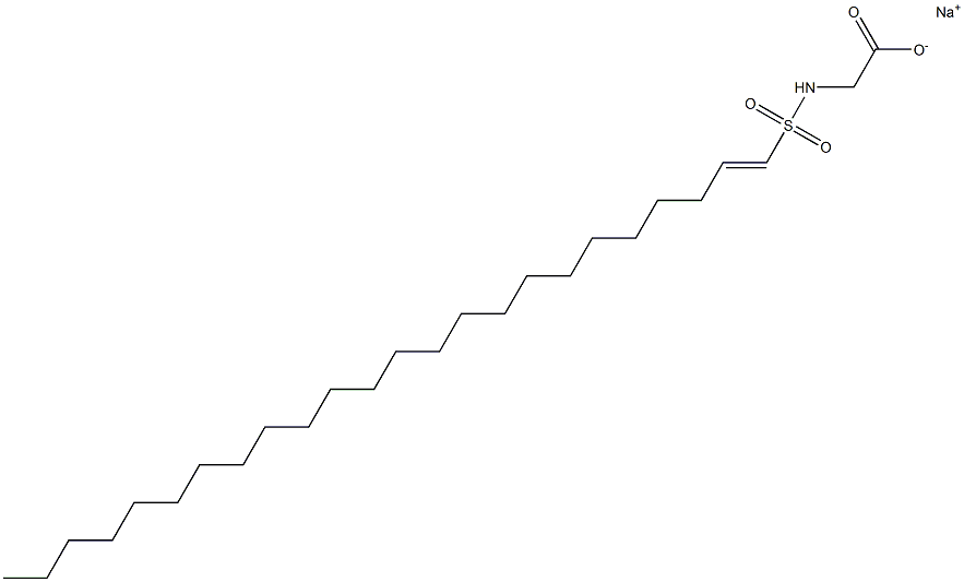 N-(1-Tetracosenylsulfonyl)glycine sodium salt Struktur