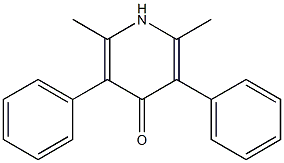 2,6-Dimethyl-3,5-diphenylpyridin-4(1H)-one Struktur