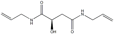 [R,(+)]-N,N'-Diallyl-2-hydroxysuccinamide Struktur