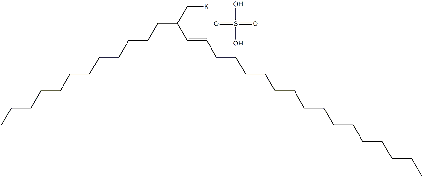 Sulfuric acid 2-dodecyl-3-nonadecenyl=potassium ester salt Struktur