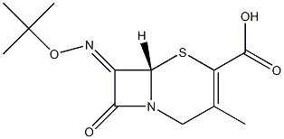 7-[(E)-(tert-Butyloxy)imino]-3-methylcepham-3-ene-4-carboxylic acid Struktur