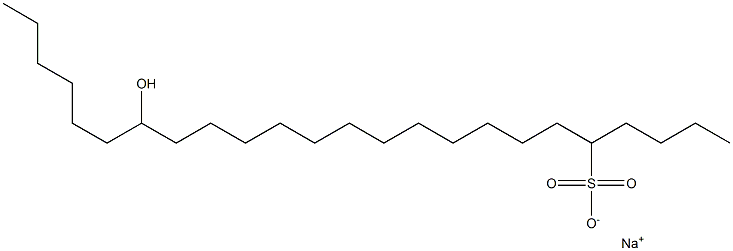 18-Hydroxytetracosane-5-sulfonic acid sodium salt Struktur