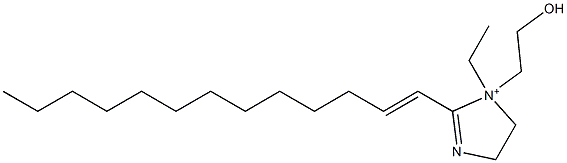 1-Ethyl-1-(2-hydroxyethyl)-2-(1-tridecenyl)-2-imidazoline-1-ium Struktur