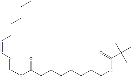 (1E,3Z)-Nona-1,3-dienyl 8-[(2,2-dimethylpropanoyl)oxy]octanoate Struktur