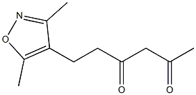 3,5-Dimethyl-4-(3,5-dioxohexyl)isoxazole Struktur