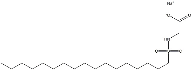 N-Heptadecylsulfonylglycine sodium salt Struktur