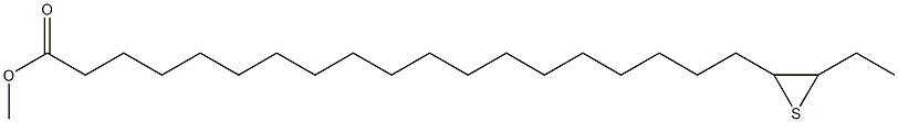 20,21-Epithiotricosanoic acid methyl ester Struktur