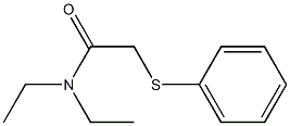 2-(Phenyl)thio-N,N-diethylacetamide Struktur