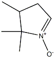 3,4-Dihydro-2,2,3-trimethyl-2H-pyrrole 1-oxide Struktur