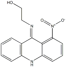 9,10-Dihydro-1-nitro-9-[(2-hydroxyethyl)imino]acridine Struktur