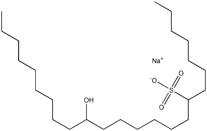 15-Hydroxytetracosane-8-sulfonic acid sodium salt Struktur