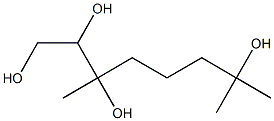 3,7-Dimethyl-1,2,3,7-octanetetrol Struktur