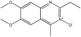 2-Ethyl-4-methyl-6,7-dimethoxyquinazoline 3-oxide Struktur