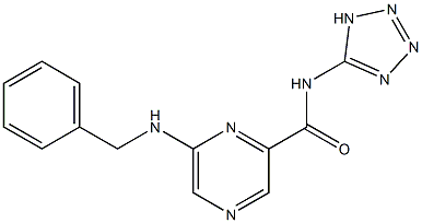 N-(1H-Tetrazol-5-yl)-6-benzylaminopyrazine-2-carboxamide Struktur