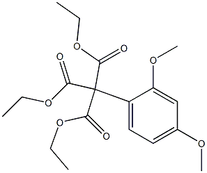 2,4-Dimethoxyphenylmethanetricarboxylic acid triethyl ester Struktur