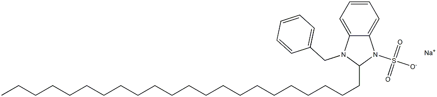 1-Benzyl-2,3-dihydro-2-docosyl-1H-benzimidazole-3-sulfonic acid sodium salt Struktur