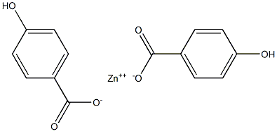 Bis(p-hydroxybenzoic acid)zinc salt Struktur