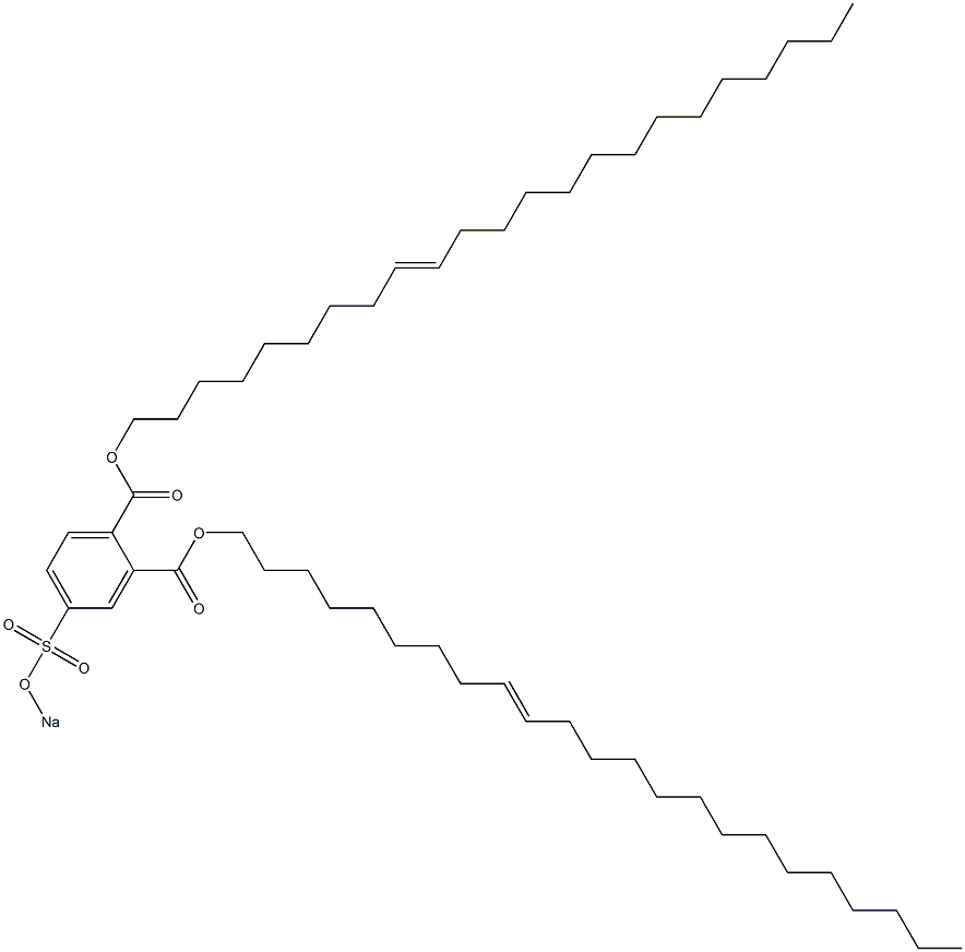 4-(Sodiosulfo)phthalic acid di(9-tricosenyl) ester Struktur