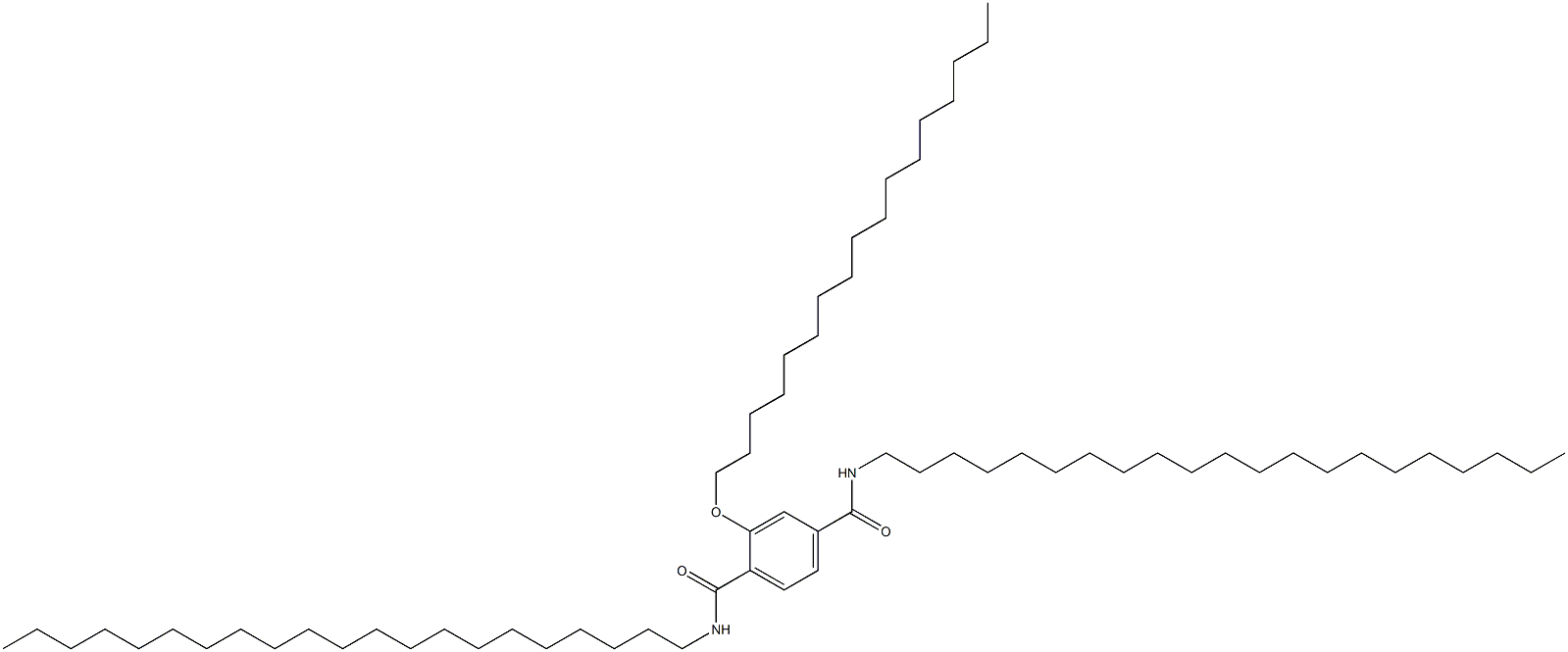 2-(Heptadecyloxy)-N,N'-dihenicosylterephthalamide Struktur