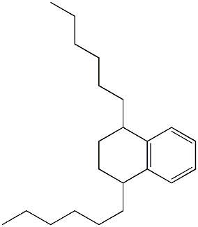 1,4-Dihexyl-1,2,3,4-tetrahydronaphthalene Struktur