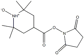 2,2,6,6-Tetramethyl-4-[(2,5-dioxopyrrolidin-1-yl)oxy]carbonylpiperidine 1-oxide Struktur