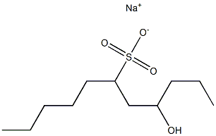 4-Hydroxyundecane-6-sulfonic acid sodium salt Struktur