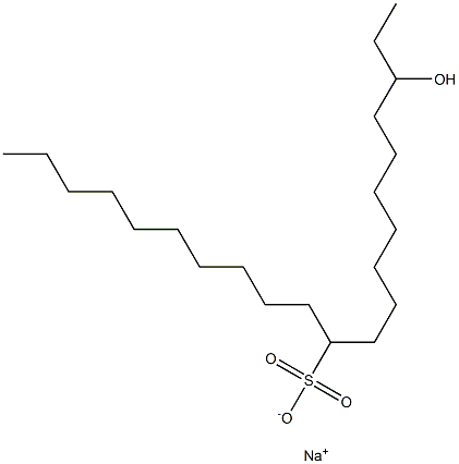 3-Hydroxyhenicosane-11-sulfonic acid sodium salt Struktur