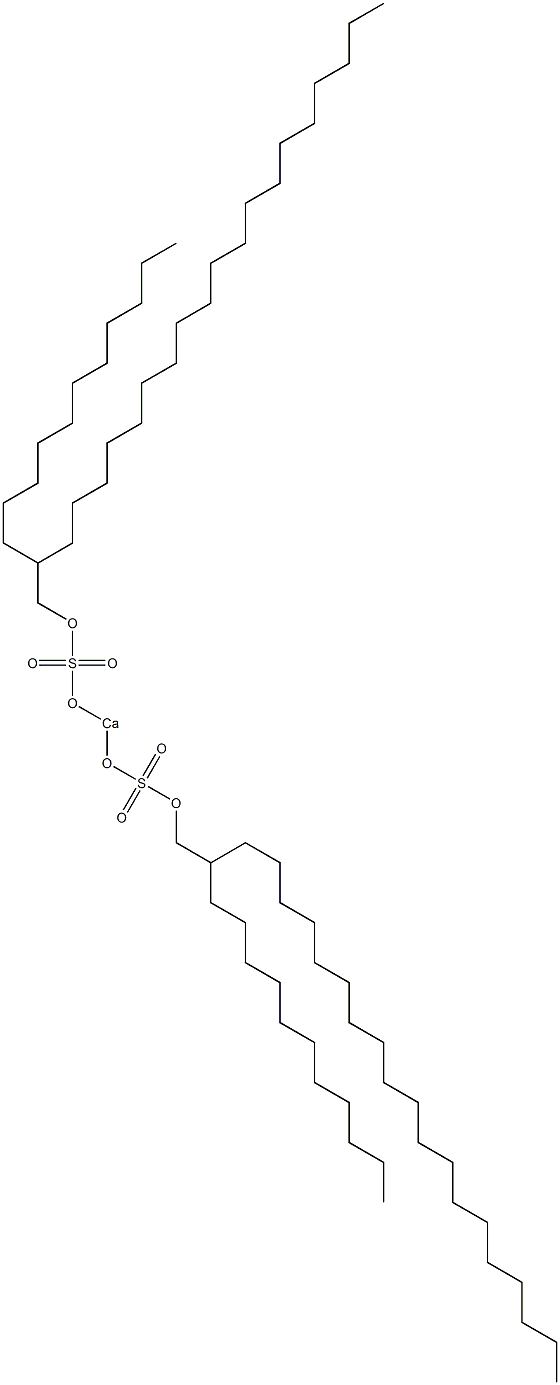 Bis(2-undecylhenicosyloxysulfonyloxy)calcium Struktur