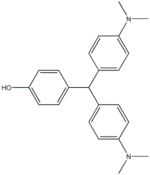 4-[Bis[4-(dimethylamino)phenyl]methyl]phenol Struktur