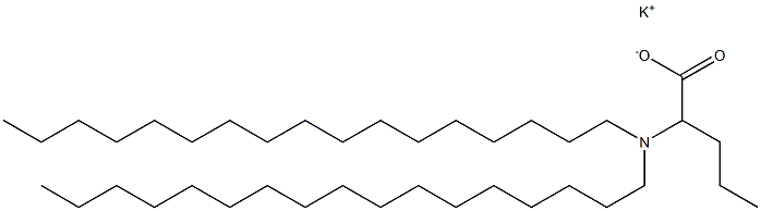 2-(Diheptadecylamino)valeric acid potassium salt Struktur