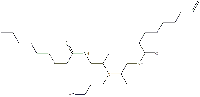 N,N'-[3-Hydroxypropyliminobis(2-methyl-2,1-ethanediyl)]bis(8-nonenamide) Struktur