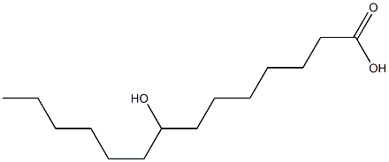 8-Hydroxymyristic acid Structure