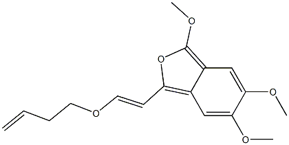 1-(2-[(3-Butenyl)oxy]ethenyl)-3,5,6-trimethoxyisobenzofuran Struktur