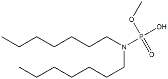 N,N-Diheptylamidophosphoric acid hydrogen methyl ester Struktur