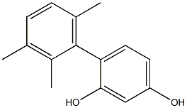 4-(2,3,6-Trimethylphenyl)benzene-1,3-diol Struktur