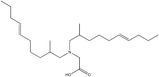 N,N-Bis(2-methyl-6-decenyl)glycine Struktur