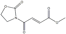 (E)-4-(2-Oxooxazolidine-3-yl)-4-oxo-2-butenoic acid methyl ester Struktur