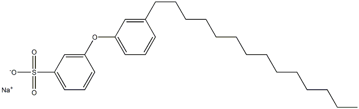 3-(3-Tetradecylphenoxy)benzenesulfonic acid sodium salt Struktur