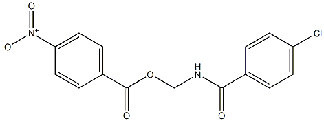 4-Nitrobenzoic acid [[4-chlorobenzoyl]amino]methyl ester Struktur