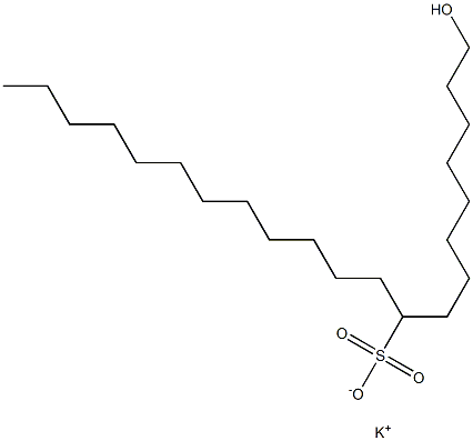 1-Hydroxyhenicosane-9-sulfonic acid potassium salt Struktur