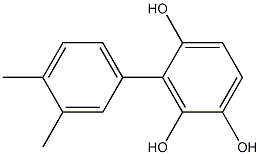 3-(3,4-Dimethylphenyl)-1,2,4-benzenetriol Struktur