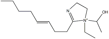 1-Ethyl-1-(1-hydroxyethyl)-2-(3-octenyl)-2-imidazoline-1-ium Struktur