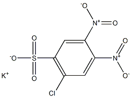 6-Chloro-3,4-dinitrobenzenesulfonic acid potassium salt Struktur